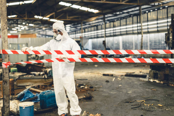 Professional Hoarding Cleanup technician working in Splendora, TX